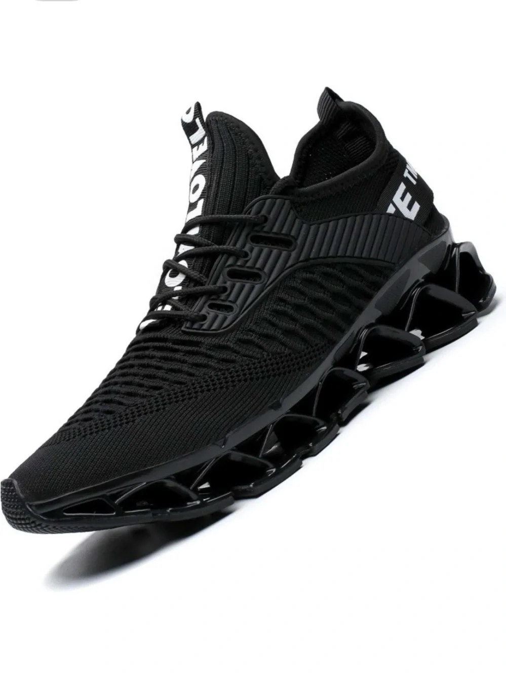 NWOT Chopben Men's Running Shoes Blade Fashion Athletic Sneakers black Size 41